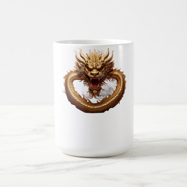 Chinesischer Drache Macht Kaffeetasse (Mittel)