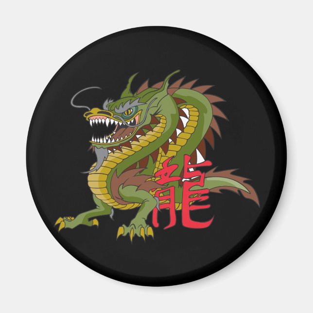 Chinesischer Drache Magnet (Vorne)