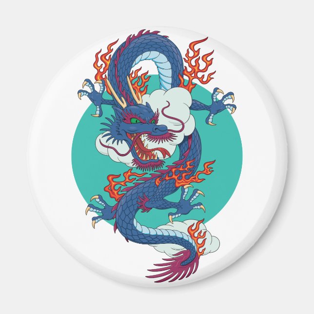 Chinesischer Drache Magnet (Vorne)