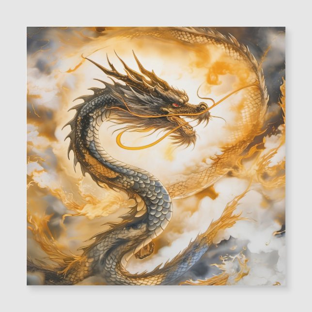 Chinesischer Drache Magnetkarte (Vorderseite)