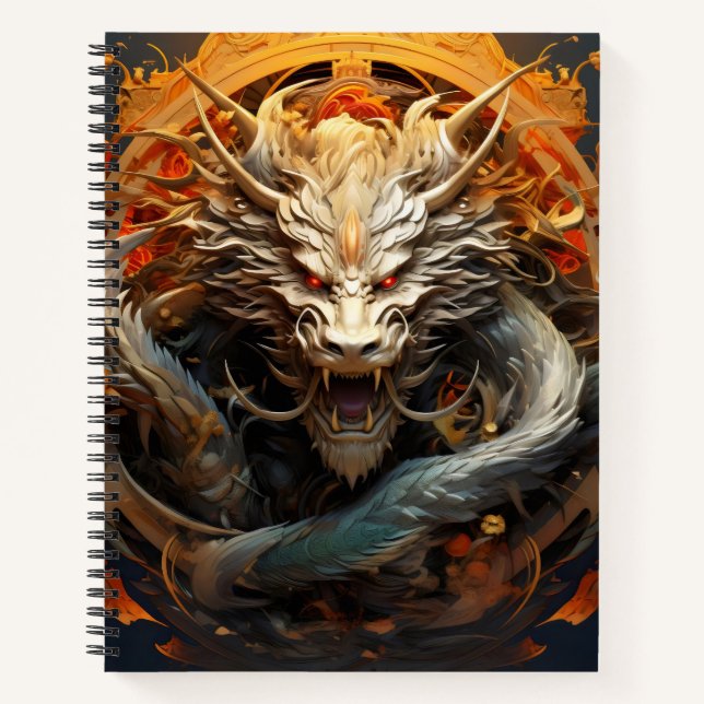 Chinesischer Drache Notizbuch (Vorderseite)