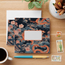 Chinesischer Drache orientalische Dunkle Chinoiser