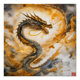 Chinesischer Drache Poster