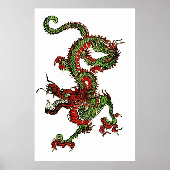 Chinesischer Drache Poster (Vorne)