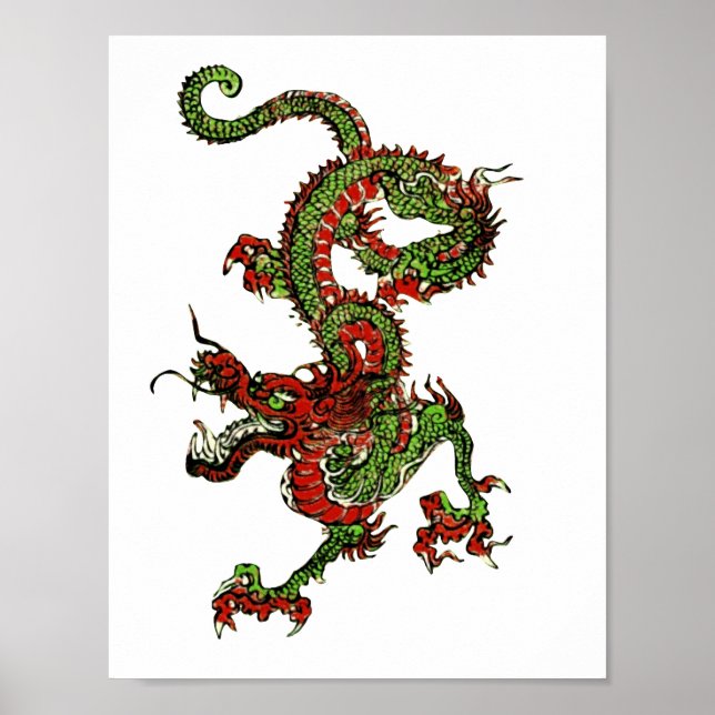 Chinesischer Drache Poster (Vorne)