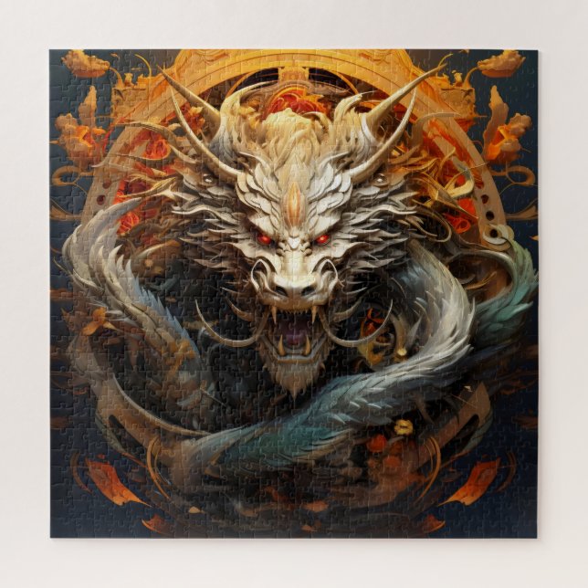 Chinesischer Drache Puzzle (Vertikal)