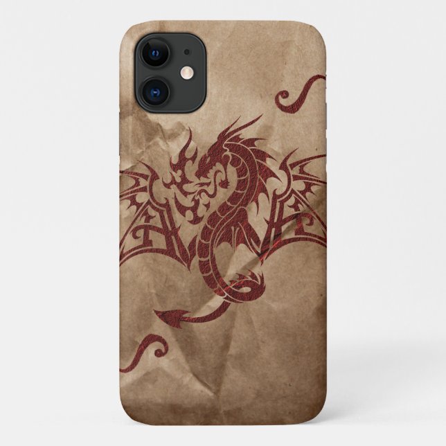 Chinesischer Drache, Roter Drache, Fantasie, Mytho Case-Mate iPhone Hülle (Rückseite)