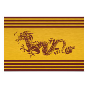 Chinesischer Drache, Roter Drache, Fantasie, Mytho Fotodruck