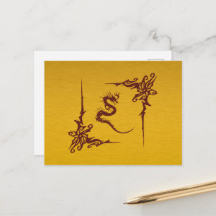 Chinesischer Drache, Roter Drache, Fantasie, Mytho Postkarte