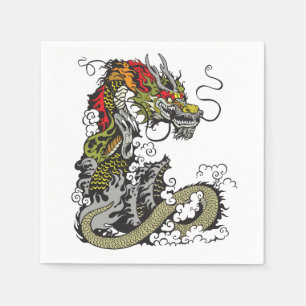 chinesischer Drache Serviette