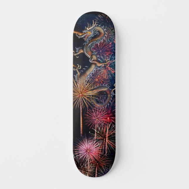 Chinesischer Drache Skateboard (Vorderseite)