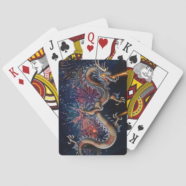 Chinesischer Drache Spielkarten (Rückseite)