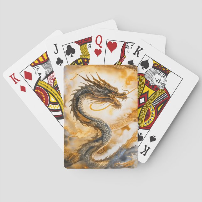 Chinesischer Drache Spielkarten (Rückseite)