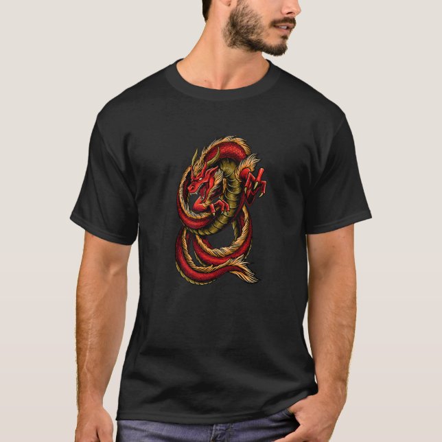 Chinesischer Drache T-Shirt (Vorderseite)