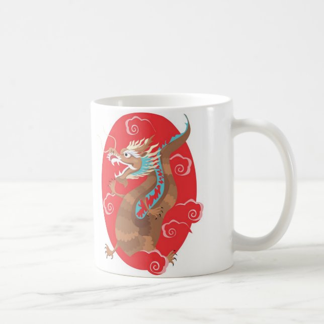 Chinesischer Drache Tasse (Rechts)