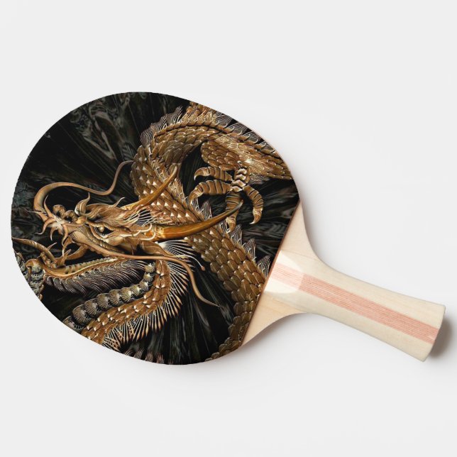 Chinesischer Drache Tischtennis Schläger (Seitenansicht)