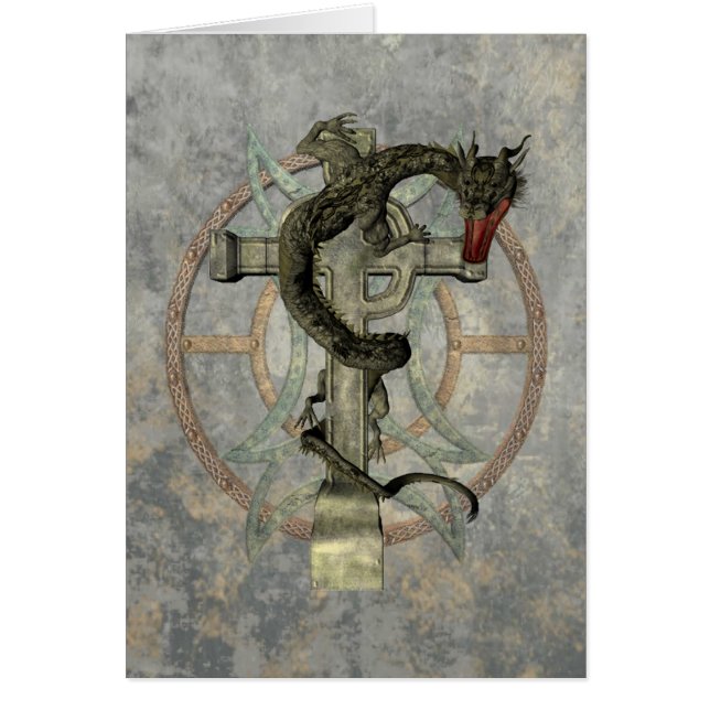 Chinesischer Drache u. keltisches Kreuz (Vorne)
