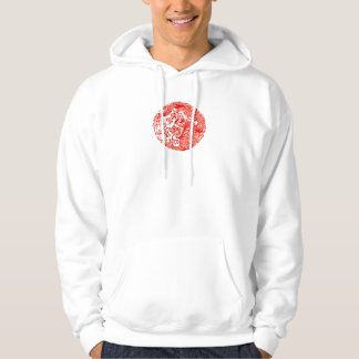 chinesischer Drachekreis mit Beschriftungs-an Hoodie