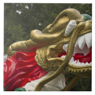 Chinesischer Drachenboot-Figurenkopf, Stanley Park Fliese