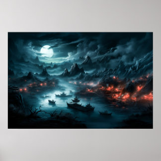 Chinesischer Fluss Styx Poster
