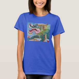 Chinesischer Foo-Hund / Löwenwächter-Mural T-Shirt