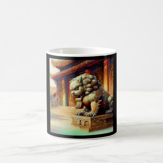 Chinesischer Foo Lion (16) Kaffeetasse (Mittel)