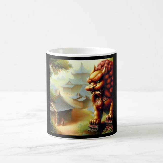 Chinesischer Foo Lion (3) Kaffeetasse (Mittel)