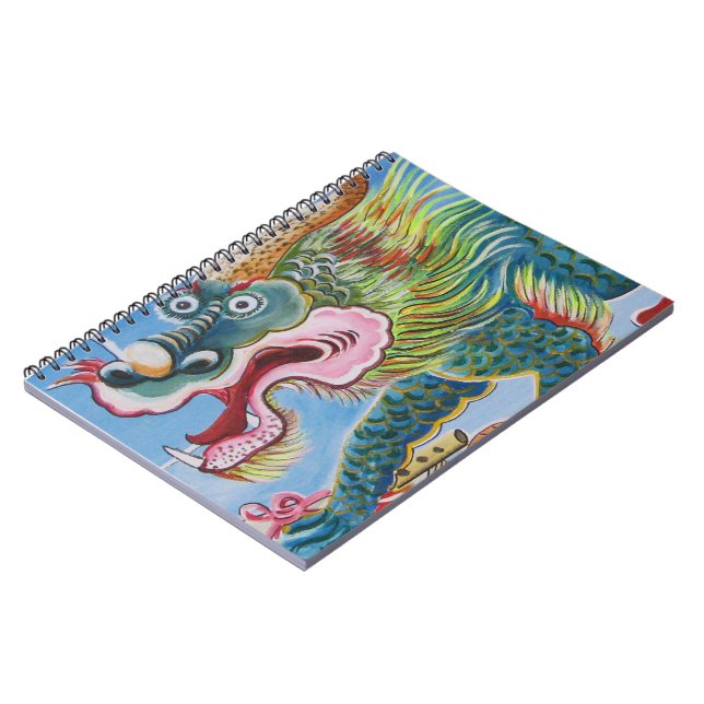 Chinesischer Foohund/Lion Guardian Mural Notizblock (Linke Seite)