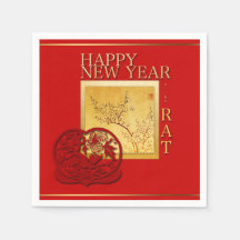 Chinesischer Frühling Jahr 2020 Party Paper Napkin