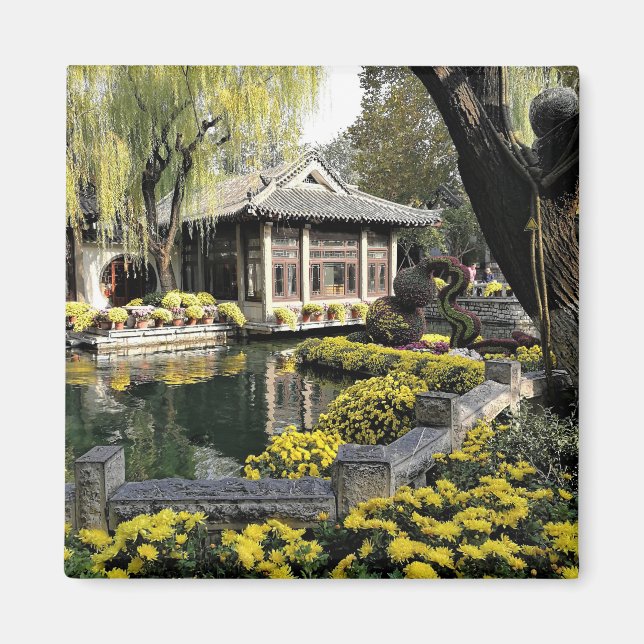 Chinesischer Garten Magnet (Vorne)