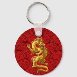 Chinesischer Golddrache-Schlüsselanhänger Schlüsselanhänger