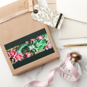 Chinesischer Grüner Drache 2024 Origami RecS Rechteckiger Aufkleber