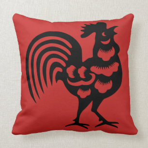 Chinesischer Hahn Kissen