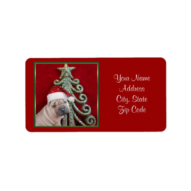 Chinesischer Hengst Adressaufkleber (Vorne)