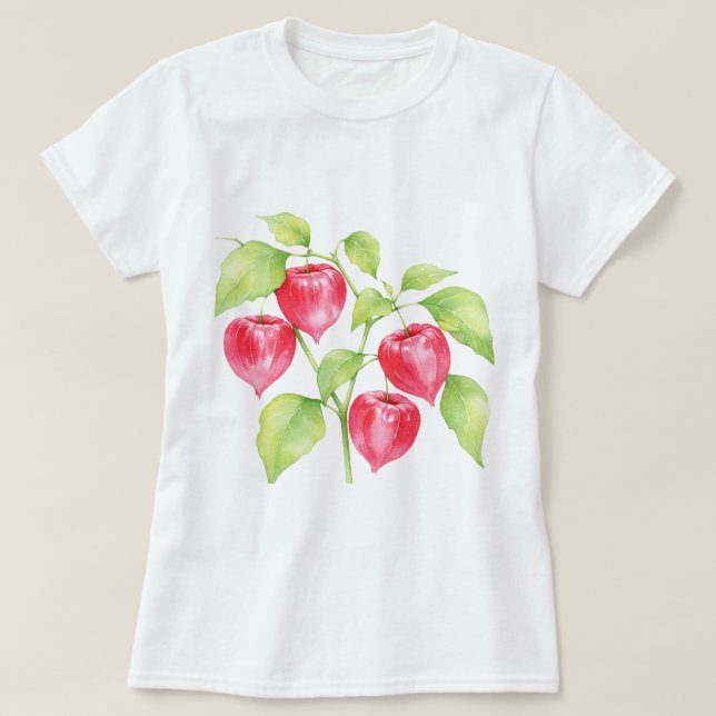 Chinesischer Hibiskus T-Shirt (Design vorne)