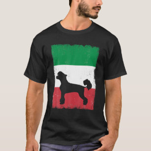 Chinesischer Hund - Italien - Flagge Italienische T-Shirt