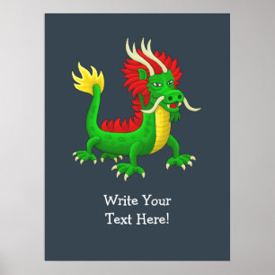 Chinesischer Jadendrache Poster