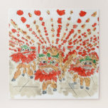 Chinesischer Löwentanz Wasserfarbe Jigsaw Puzzle<br><div class="desc">Aquarellmalerei des chinesischen Löwen tanzpuzzle. Ikonische Szenen aus der ganzen Welt verwandelten sich in ein wunderbar einzigartiges Puzzle.</div>