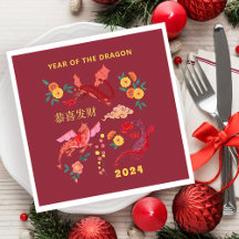 Chinesischer Mondneujahrs des Drachenroten