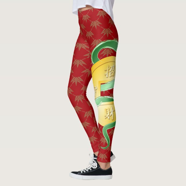 Chinesischer Mondneujahrsfest der Schlange 2025 Wo Leggings (Links)
