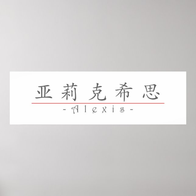 Chinesischer Name für Alexis 21025_1.pdf Poster (Vorne)