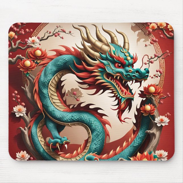 Chinesischer Neujahrdrache 2024 MP01 Mousepad (Vorne)