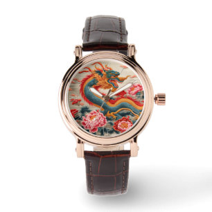 Chinesischer Neujahrdrache Zodiac Birthday Armbanduhr