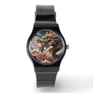 Chinesischer Neujahrdrache Zodiac Birthday Armbanduhr