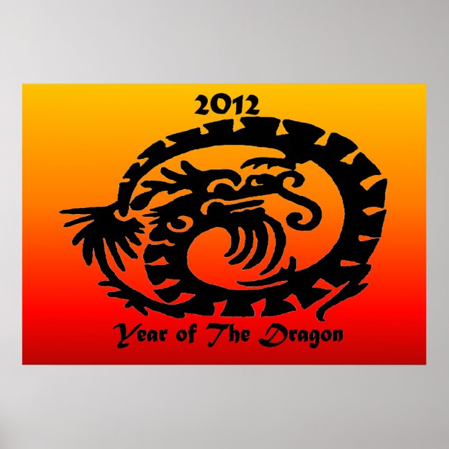 Chinesischer Neujahrsdrache 2012 Poster (Vorne)