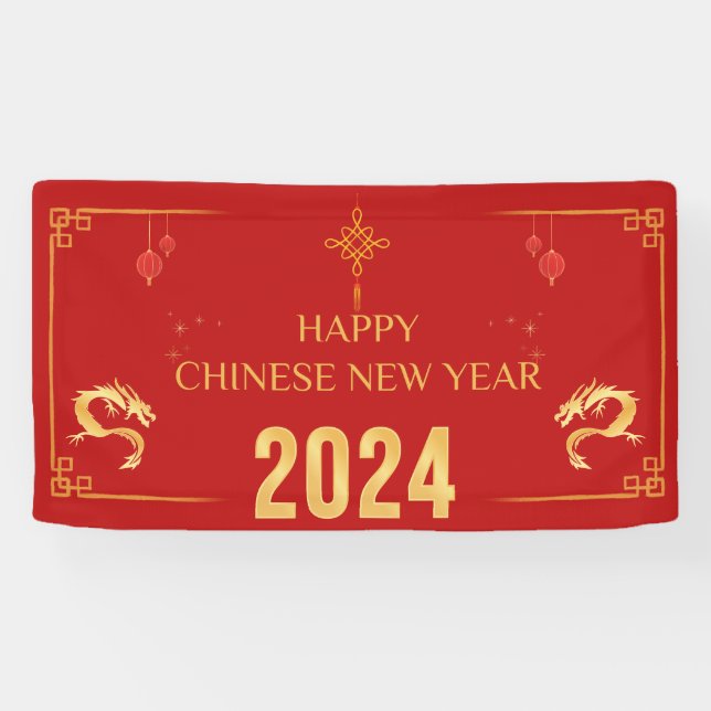 Chinesischer Neujahrsdrache 2024 Banner (Horizontal)