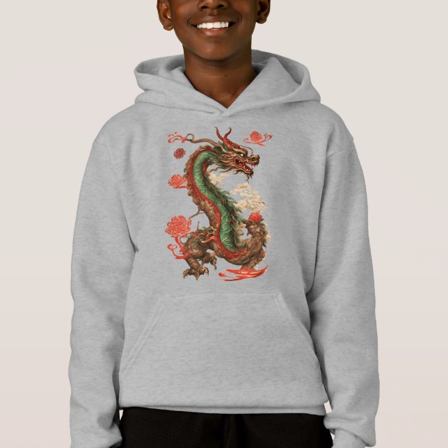 Chinesischer Neujahrsdrache 2024 Hoodie (Vorderseite)