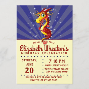 Chinesischer Neujahrsdrache Einladung