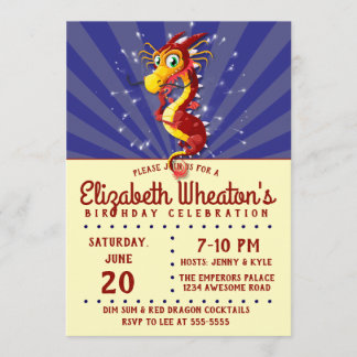 Chinesischer Neujahrsdrache Einladung