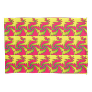 Chinesischer Neujahrsdragon Fraktal Pillowcase Kissenbezug